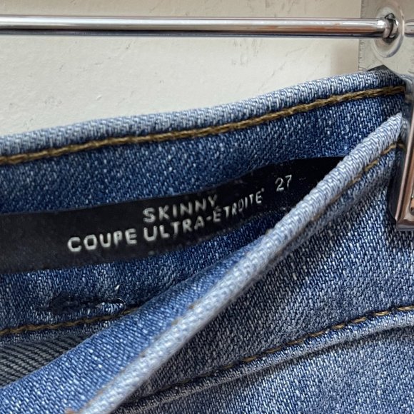 Banana Republic Skinny Distressed Jeans sz 27 - Picture 6 of 9